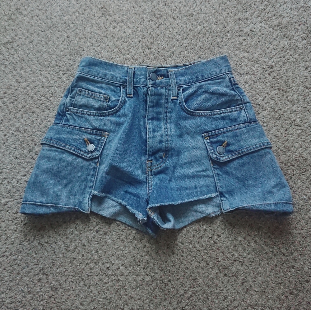 Carmar tatiana cargo denim shorts